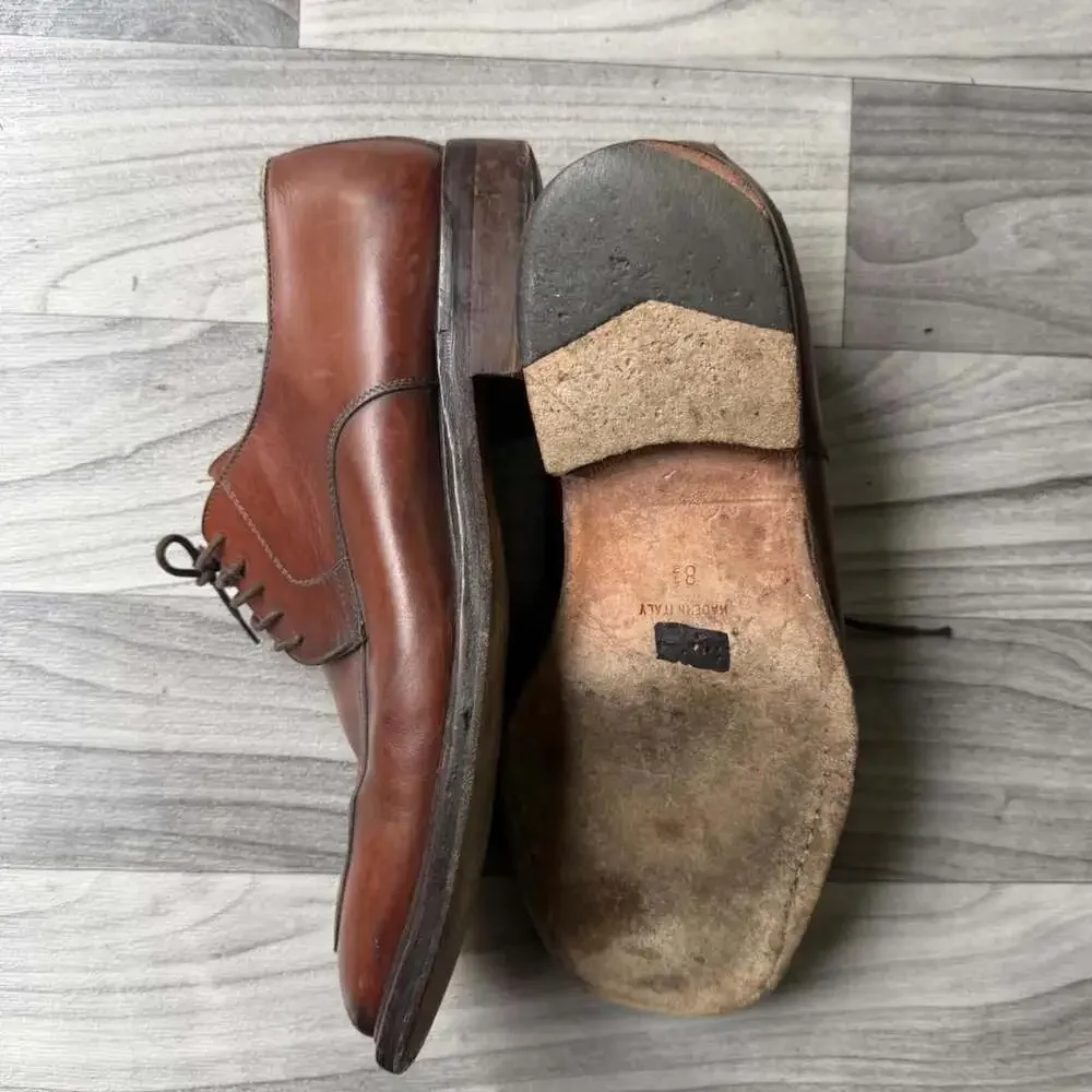 Vintage Y2K Brown Leather Oxford Dress Shoes